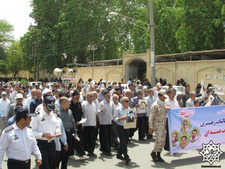 دزمهراب- راهپیمایی مردم دزفول دفاع از خطوط قرمز مذاکرات 6